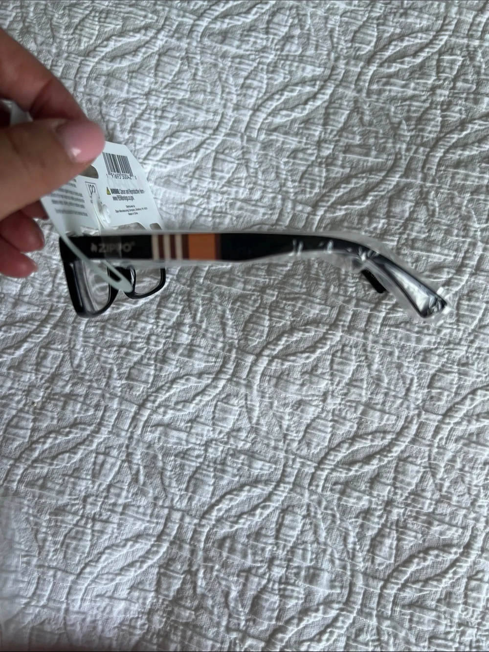 Zippo Reading Glasses +2.00 Brown frame with stripes unisex